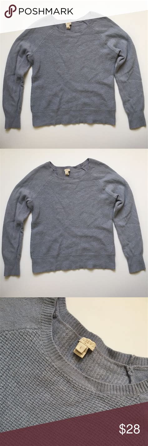 Jcrew Warmspun Waffle Crewneck Sweater Crew Neck Sweater Sweaters