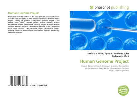 Human Genome Project 978 613 0 03707 9 6130037074 9786130037079