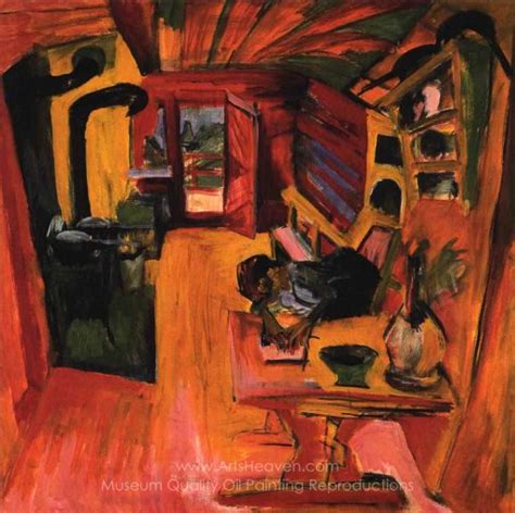 Ernst Ludwig Kirchner Kitchen In A Alpine Hut Painting Reproductions