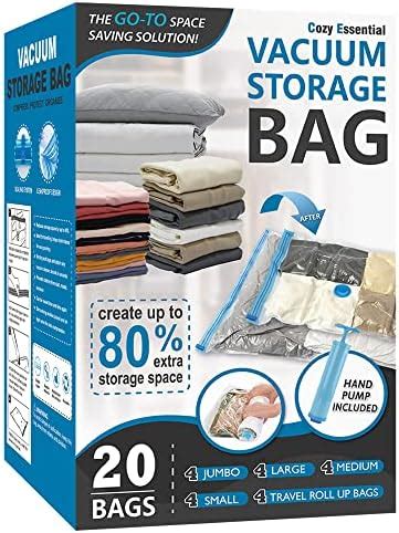 12 Travel Compression Bags Hibag 12 Pack Roll Up Space Saver Storage