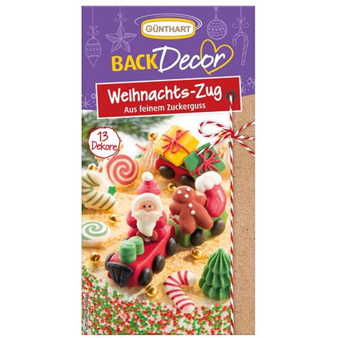 Backdecor Weihnachts Zug Aus Zucker