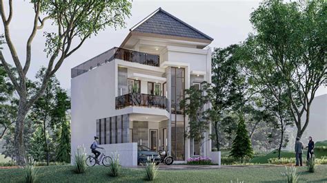 Project Desain Rumah Minimalis Modern 2 Lantai desain arsitek oleh