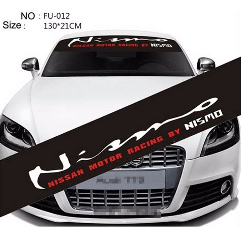 Jual Cutting Sticker Stiker Kaca Mobil Depan Visor Windshield Nismo Di