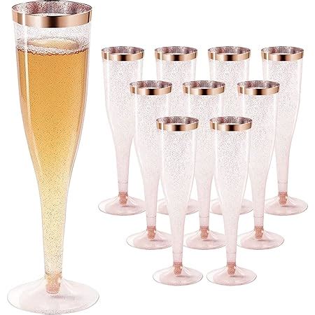 Latern Pi Ces Fl Tes Champagne En Plastique Ml Verres