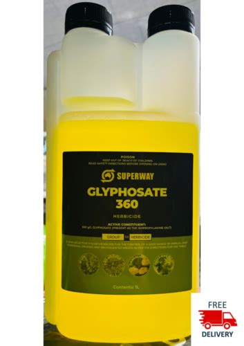 Weedkiller Glyphosate 360 1litre Superway Like Roundup Ebay