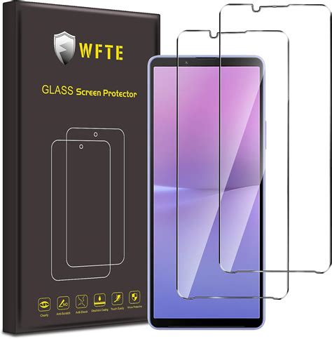 WFTE Lot de 2 Verre Trempé pour Sony Xperia 10 V 0 26mm Film de