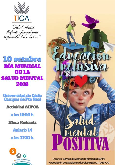 Diplomático Insustituible Señor dia mundial de la salud mental 2018