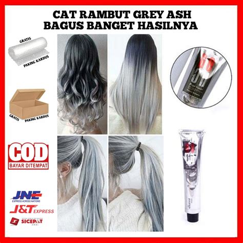 PEWARNA RAMBUT GREY ASH CAT RAMBUT WARNA ABU ABU MUDA CAT RAMBUT ABU