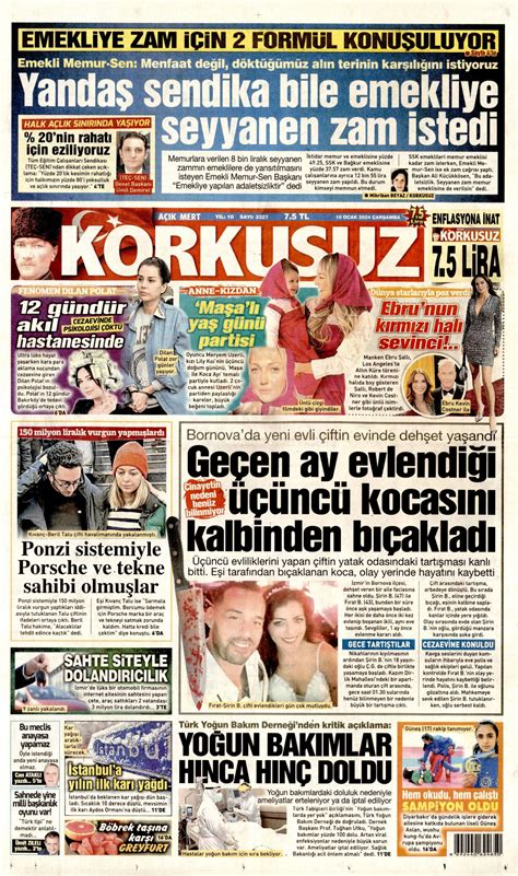 Korkusuz Gazetesi Korkusuz Man Et Oku Haberler Ocak