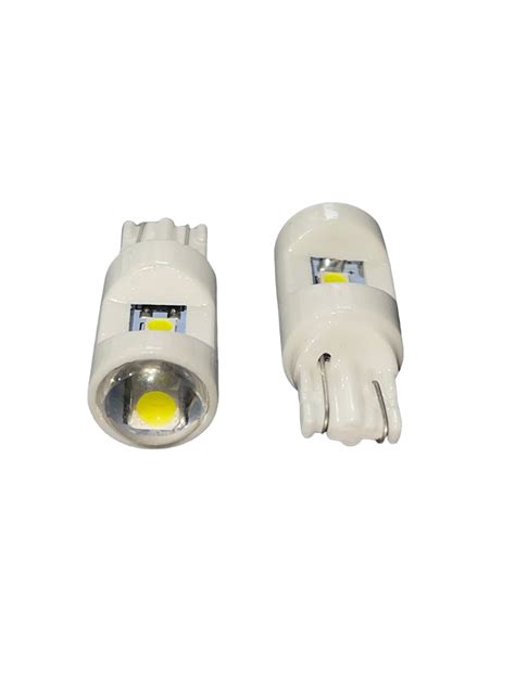 LAMPADA T10 6 LED W5W BRANCO 12V PORCELANA CREE MFL ACESSORIOS LTDA