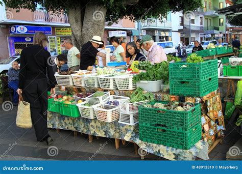 Fresh Fruits And Vegetables At The Market Editorial Stock Image Image