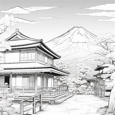 Belleza japonesa una aventura para colorear a través del esplendor