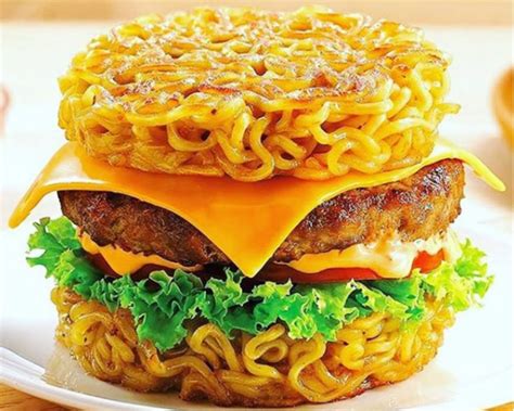 This Is An Indian Style Noodles Aloo Tikki Vegetable Burgers You Can