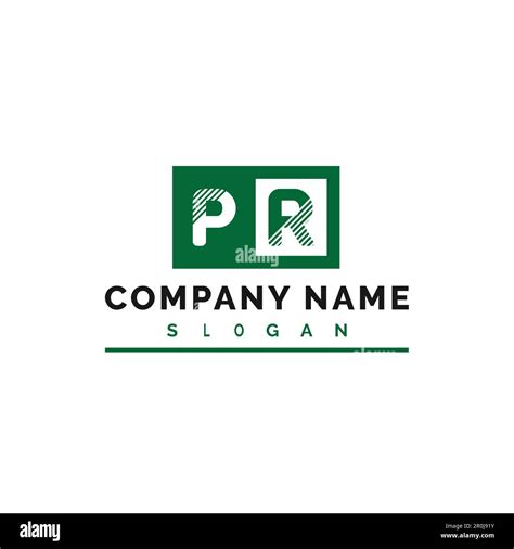 PR Logo Design. PR Letter Logo Vector Illustration - Vector Stock ...