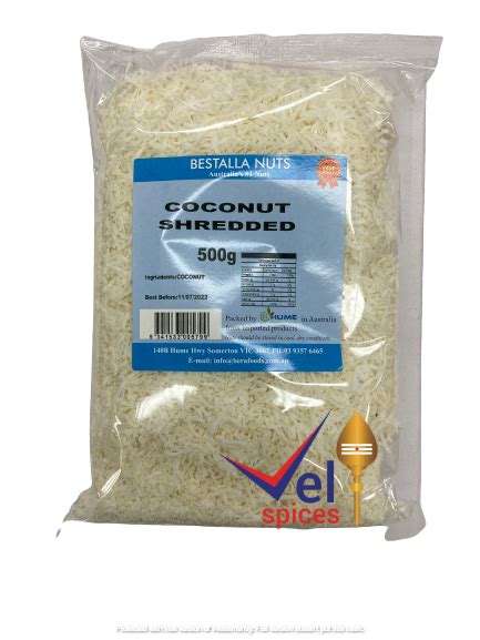 Buy Bestalla Nuts Coconut Shredded 500g Online Melbourne Velspices