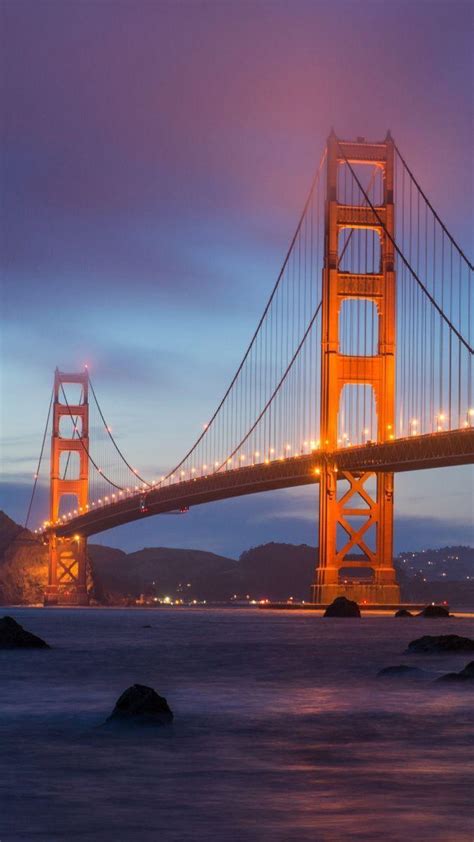 Golden Gate Bridge Night Wallpapers - Top Free Golden Gate Bridge Night ...