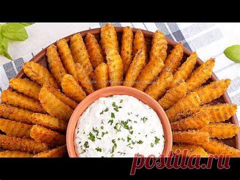 Румяная Картошечка по-деревенски с соусом Тартар! Вкусный хрустящий к ...