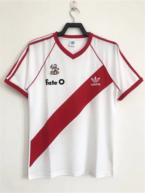 Camiseta Retro 1986 River Plate Primera Equipación Local Hombre Adidas