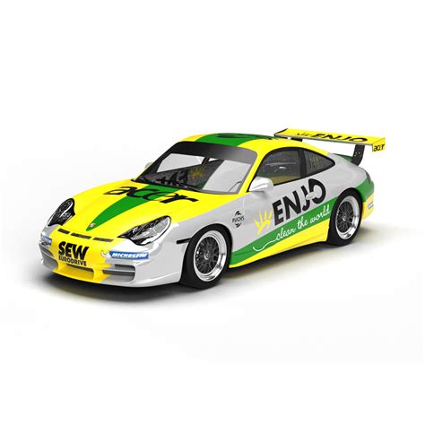 Porsche Cup Car 996 3D livery template model - Motorsport Graphics