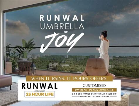 Runwal 25 Hours Life At Manpada Thane 1 2 And 3 Bhk Starts ₹ 86 Lacs