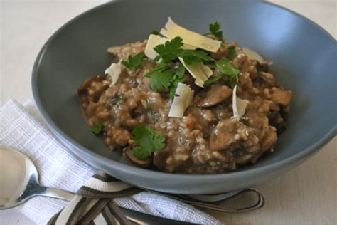 Mushroom And Truffle Oil Risotto Sarah Graham Food