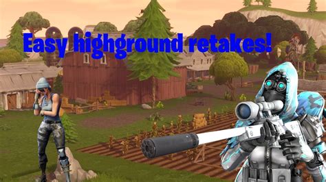 How To Do Easy High Ground Retakes Fortnite Youtube