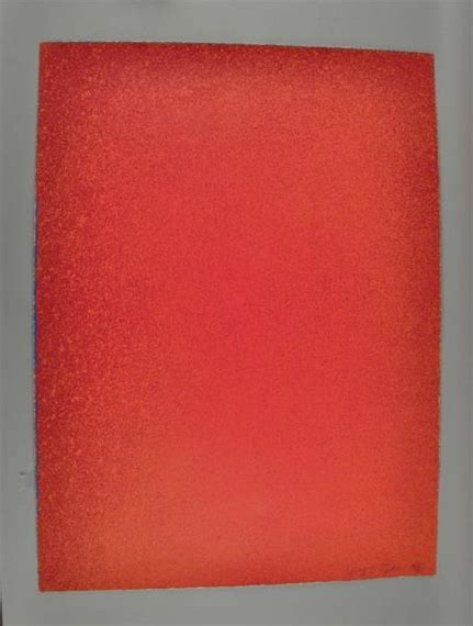 Jules Olitski Crimson Orange 1978 MutualArt