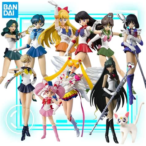 Bandai ALL Sailor Moon Anime S H Figuarts Kino Makoto Hino Rei Meiou