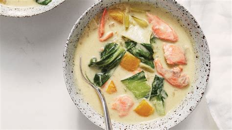 salmon coconut milk soup