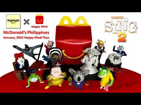 Sing 2 McDonalds Toys Philippines Happy Meal Toys January 2022 Sing 2