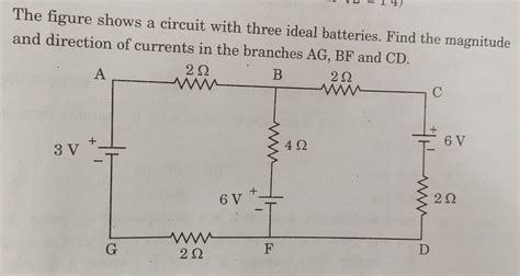 Solved The Figure Shows A Circuit With Three Ideal Chegg