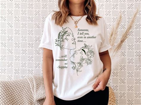 Sapphic Lesbian Shirt Boho Lesbian Shirt Sapphic Quote Etsy