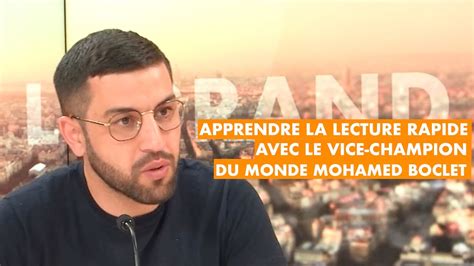 Apprendre La Lecture Rapide Avec Le Vice Champion Du Monde Mohamed