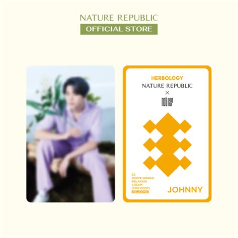 Nature Republic X Nct Herbology Photocard Johnny Nature