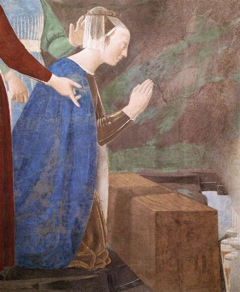 Piero Della Francesca Storie Della Vera Croce Dettaglio La Regina Di