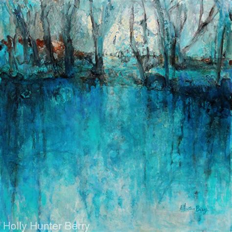 Daily Painters Abstract Gallery: Contemporary Abstract Landscape , Blue ...