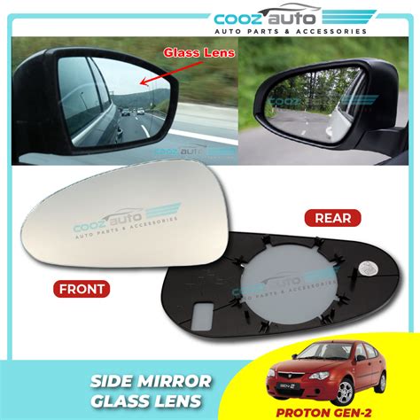 Car Proton Gen2 Persona Old Side Mirror Glass Left Right Mirror Len