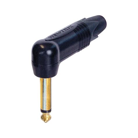 Neutrik NP2RX B 1 4 Mono Right Angle Guitar Cable Jack Plug W Gold