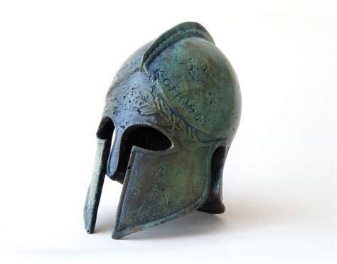 Ancient Greek Corinthian Metal Bronze Helmet