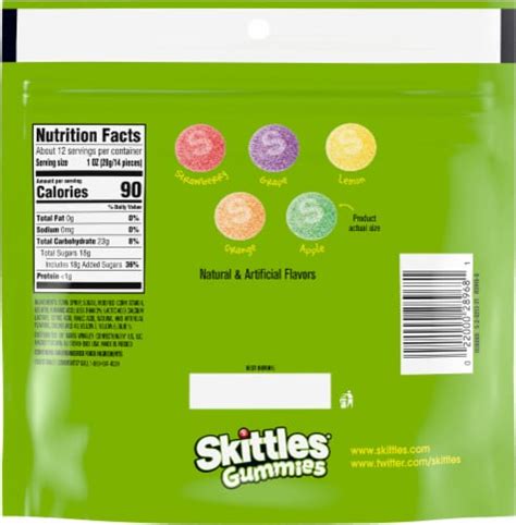 Skittles® Sour Gummies Candy Sharing Size Bag 12 Oz Kroger