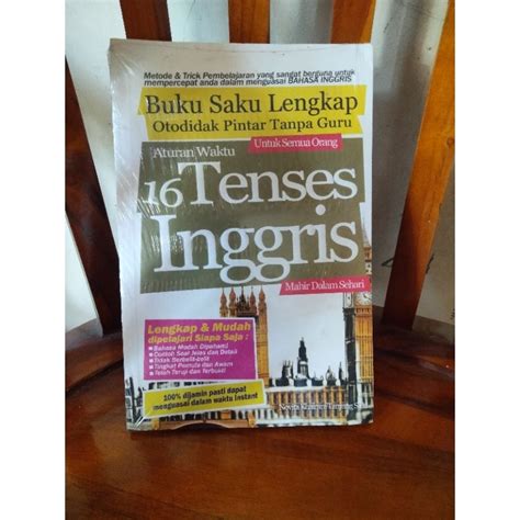 Jual Buku Saku Lengkap 16 TENSES INGGRIS Otodidak Pintar Tanpa Guru