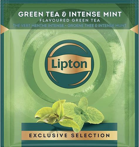 Lipton Exclusive Selection Groene Thee Intense Munt 25 Pyramide