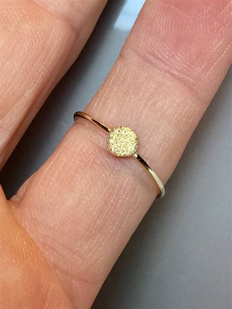 Big Sale Gold Pinky Ring 14k10k Gold Ladies Dainty Ring Etsy