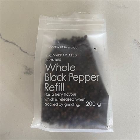 Woolworths Food Whole Black Pepper Refill Reviews Abillion