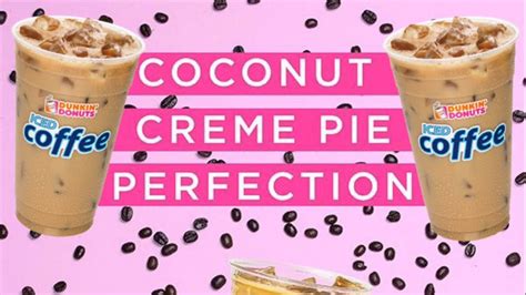 How To Make Dunkin Donuts Coconut Creme Pie Iced Coffee Youtube