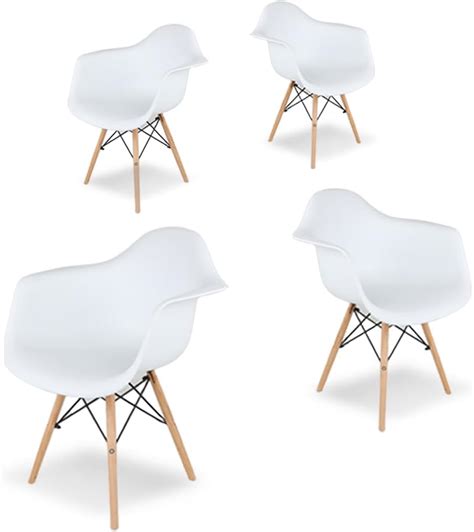 Gaon Sillas Eames Minimalistas Modernas Transparentes Uso Elegante