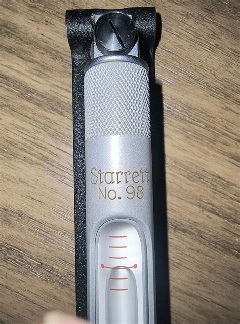 STARRETT 98 6 Machinists Level With Ground And Graduated Vial 6