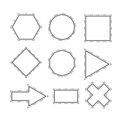 Geometric Shapes Royalty Free Vector Image Vectorstock