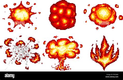 Pixel Art Explosion Animation