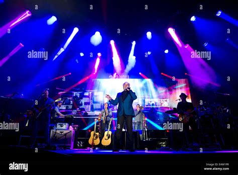 Welsh Singer Tom Jones Performs At Chepstow Racecourse In South Wales